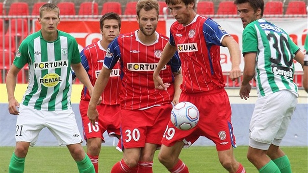 Momentka z p�ípravného duelu Brno - Bohemians 1905. 