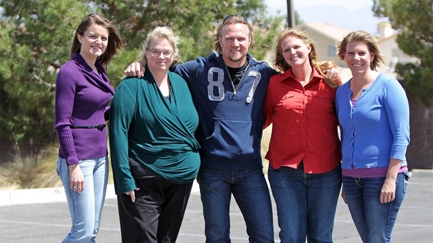 Kody Brown a jeho čtyři manželky Christine, Robyn, Meri a Janelle