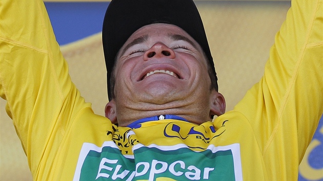 HURÁ. Thomas Voeckler po 9. etap vystídal v ele Tour de France norského