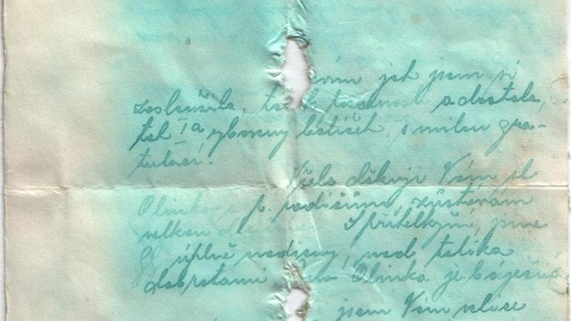 Jednorocv milostný dopis, moták, který byl objeven v roce 2008. 