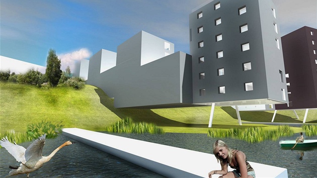 Návrh libereckého studenta architektury Jiího Nmeka na pemnu liberecké