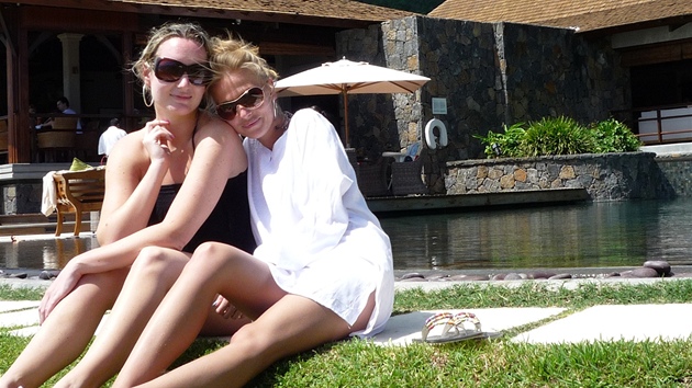 Michaela Ochotská na dámské dovolené na ostrov Mauricius