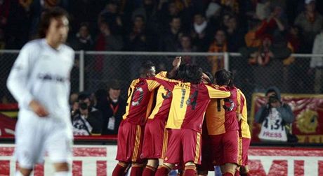 Galatasaray: hrái oslavují Barov gól - ilustraní foto