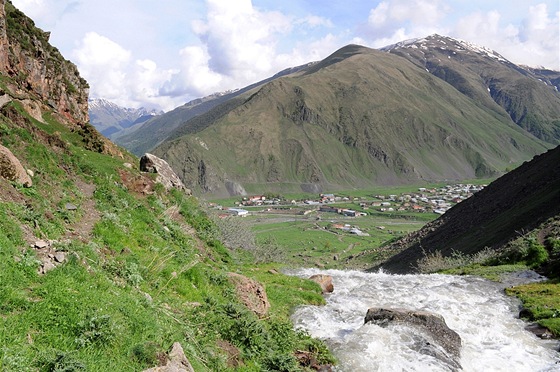 Údolí eky Tergi u Kazbegi