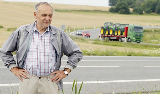 Jaroslav Kotek je proti kamionm ve Voli, ve volných chvílích je poítá