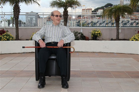 Manoel de Oliveira na festivalu v Cannes v roce 2010