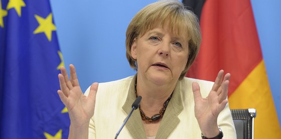 Nmecká kancléka Angela Merkelová na summitu EU. Ilustraní foto