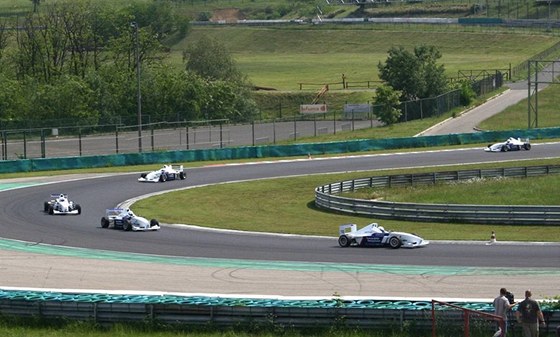 Hungaroring a jedna z jeho pomalých zatáek