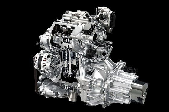 Kompresore peplovaný tíválec DIG-S, který letos dostal do nabídky Nissan Micra, má objem 1,2 litru vyuívá Millerv cyklus pi vysokém kompresním pomru. Pímovstikový motor má výkon 72 kW (98 koní).