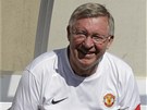 V DOBRÉM ROZMARU. Manchesterský kou Alex Ferguson se usmívá - jeho tým porazil