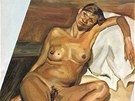 Lucian Freud: Portrét nahé modelky Kate Mossové (2002)