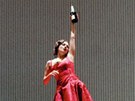 Anna Netrebko v salzburském nastudování Verdiho opery La traviata