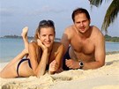 Manelé Veronika Chmelíová a Milan Procházka odpoívali na Maledivách