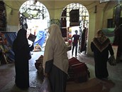 Libyjky nakupuje ve Starm mst v Tripolisu (24. ervence 2011) 
