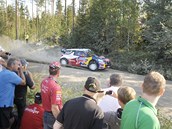 Sbastien Loeb na trati Finsk rallye.