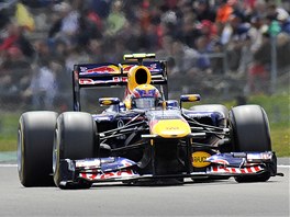 POJEDE Z PRVNHO MSTA. Mark Webber si v kvalifikaci Velk ceny Nmecka