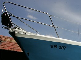 Nakldn plachetnice Singa v Mokrm na Rychnovsku. 