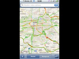 Google mapy zobrazuj aktuln stav dopravy