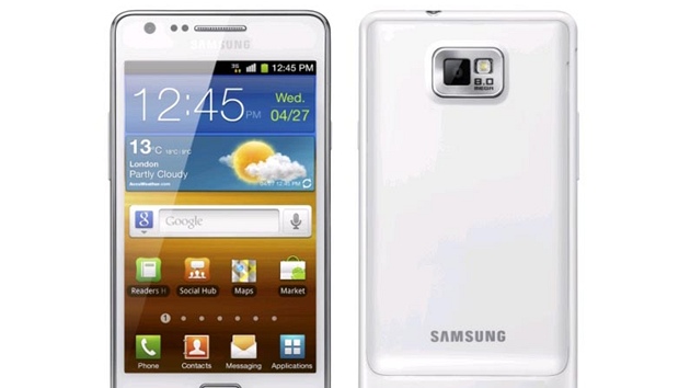 Samsung Galaxy S II v bílém provedení