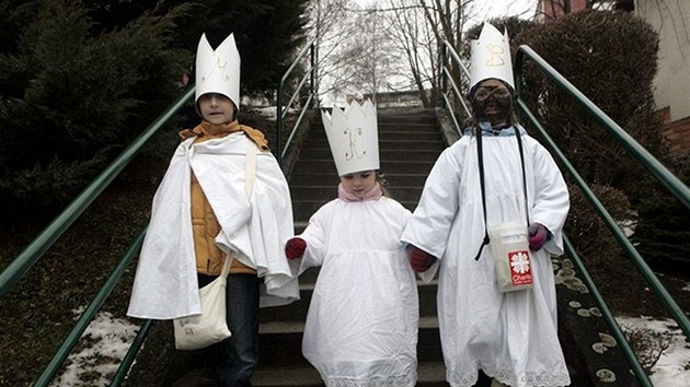 T�íkrálová sbírka na sídli�ti Ji�ní Svahy ve Zlín�.