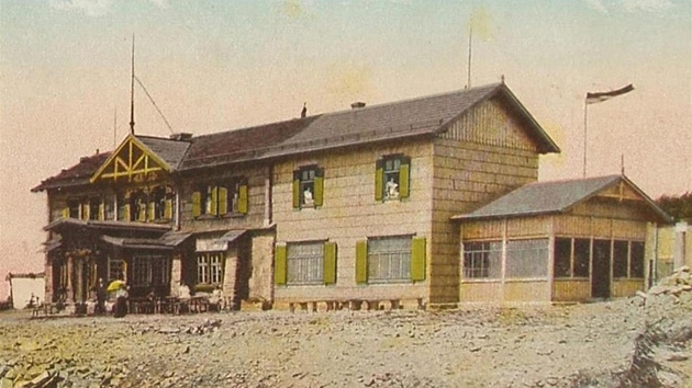 Dávná podoba Slezského domu postaveného v roce 1880.