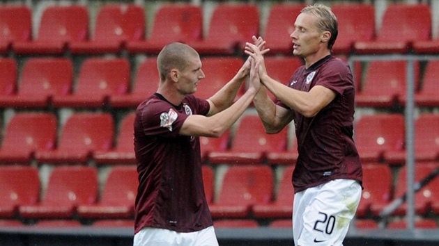 A TE� KLID. Spar�anský fotbalista Tomá� Zápoto�ný vypadal v p�ípravném zápase