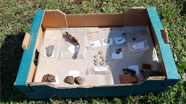 Pedmty nalezené pi archeologickém przkumu na námstí 28. íjna v Hradci