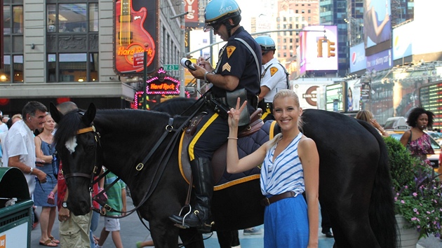 eská Miss 2011 Jitka Nováková v New Yorku (ervenec 2011)