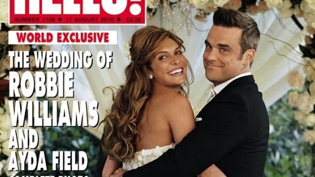 Robbie Williams a Ayda Fieldová se vzali 7. srpna 2010