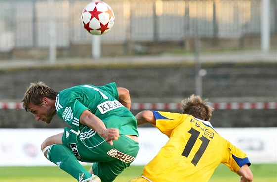 Z duelu Jihlava (ve lutém) - Bohemians Praha.