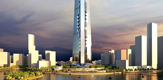 NEJVYÍ. Kingdom Tower v saúdskoarabském mst Didda se má tyit do