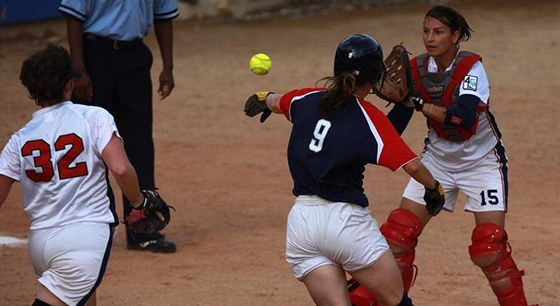 eské softbalistky v akci