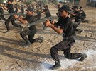 Palestinské milice cvií v Pásmu Gazy (28. ervence 2011)