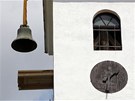Dva zvony, které byly ve vi kostela svatých Petra a Pavla v Horních Dubanech