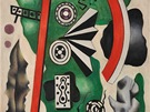 Fernand Léger - Kompozice na zeleném pozadí (1931)