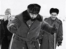 Fidel Castro si bhem návtvy Sovtského svazu v lednu 1964 vyzkouel lyování
