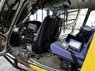 FlightCam - interiér vrtulníku s filmaským vybavením