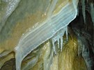 Detail krápníkové výzdoby v nov objeveném jeskynním systému