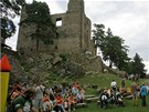 Na zřícenině hradu Helfneburk u Bavorova na Strakonicku proběhly Kozí slavnosti.