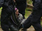 Zásah policie proti ekologickým aktivistm na umav