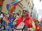 Úastníci Queer Parade pochodovali centrem Brna (erven 2010)