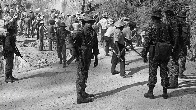 lenové elitní guatemalské vojenské jednotky Kabil prosluli krutostí pi