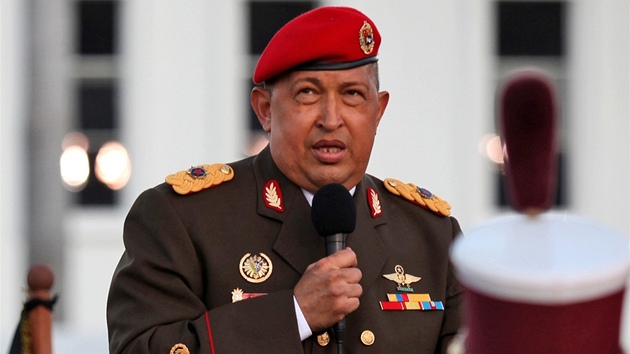 Venezuelský prezident Hugo Chávez na caracaské základn� Fuerte Tiuna (4. srpna