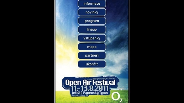 Aplikaci Open Air Festival 2011 vytvo�ila pro Nokii spole�nost Headmade s.r.o.