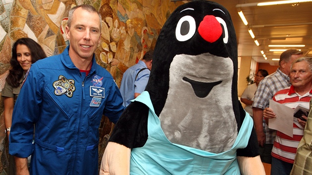 Americký astronaut Andrew Feustel ve Zlín, pochopiteln nesml chybt i