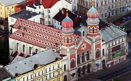 Velk synagoga v Plzni.