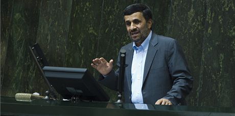 Íránský prezident Mahmúd Ahmadíneád 