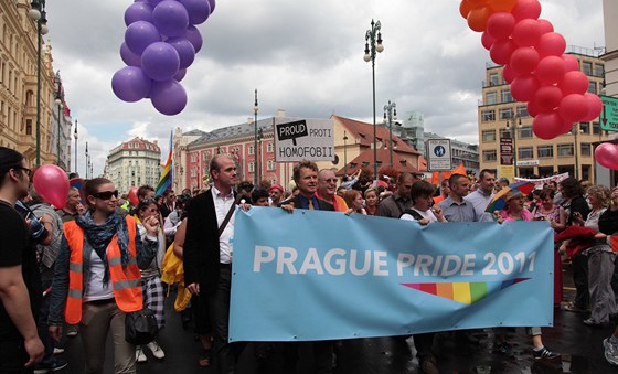 Loňský průvod homosexuálů Prague Pride. Letos proběhne druhý ročník.