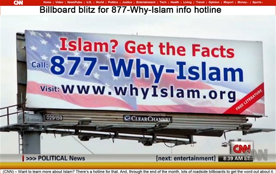 Billboardy nedaleko New Jersey v USA nabízejí informace pro ty, kteí se chtjí