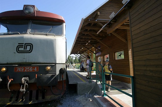 Železniční zastávka Nové Údolí na Šumavě